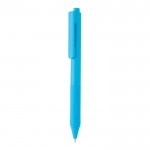 Bolígrafo de tinta alemana con silicona color azul claro