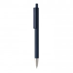 Bolígrafo moderno de aluminio reciclado con tinta azul Dokumental® color azul