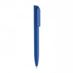 Mini bolígrafo ecológico con giro y tinta azul Dokumental® color azul real