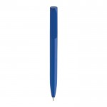 Mini bolígrafo ecológico con giro y tinta azul Dokumental® color azul real segunda vista