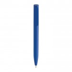 Mini bolígrafo ecológico con giro y tinta azul Dokumental® color azul real segunda vista