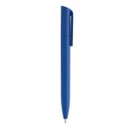 Mini bolígrafo ecológico con giro y tinta azul Dokumental® color azul real tercera vista