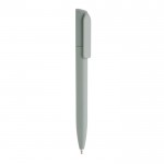 Mini bolígrafo ecológico con giro y tinta azul Dokumental® color verde