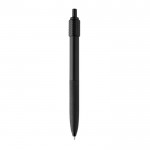 Bolígrafo de plástico reciclado antiestrés tinta azul Dokumental® color negro