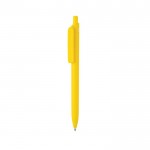 Bolígrafo ecológico con gran clip con tinta azul Dokumental® color amarillo