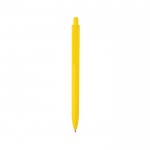 Bolígrafo ecológico con gran clip con tinta azul Dokumental® color amarillo segunda vista