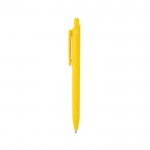 Bolígrafo ecológico con gran clip con tinta azul Dokumental® color amarillo tercera vista