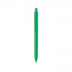 Bolígrafo ecológico con gran clip con tinta azul Dokumental® color verde segunda vista