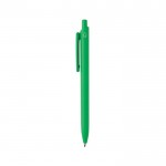 Bolígrafo ecológico con gran clip con tinta azul Dokumental® color verde tercera vista