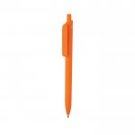 Bolígrafo ecológico con gran clip con tinta azul Dokumental® color naranja