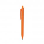 Bolígrafo ecológico con gran clip con tinta azul Dokumental® color naranja tercera vista