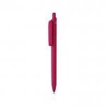 Bolígrafo ecológico con gran clip con tinta azul Dokumental® color rosa