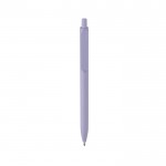 Bolígrafo ecológico con gran clip con tinta azul Dokumental® color violeta segunda vista