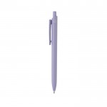 Bolígrafo ecológico con gran clip con tinta azul Dokumental® color violeta tercera vista