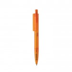 Bolígrafo ecológico con diseño geométrico tinta azul Dokumental® color naranja
