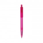 Bolígrafo ecológico con diseño geométrico tinta azul Dokumental® color rosa segunda vista
