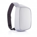 Mochila antirrobo con USB y RFID color gris claro