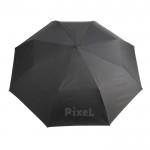 Paraguas personalizado con mango original color negro segunda vista con logo