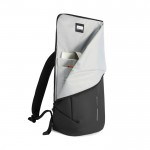 Mochila multiusos con tejido resistente al gua y solapa PC 16” color negro vista 12