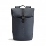Mochila multiusos con tejido resistente al gua y solapa PC 16” color azul marino