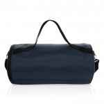 Bolsa de deporte de RPET con correo ajustable capacidad 25L color azul marino cuarta vista
