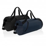 Bolsa de deporte de RPET con correo ajustable capacidad 25L color azul marino vista general