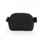 Bolsa bandolera mutliusos de RPET con correa y capacidad de 1L color negro segunda vista
