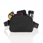 Bolsa bandolera mutliusos de RPET con correa y capacidad de 1L color negro quinta vista