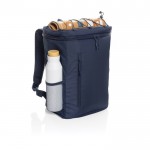 Mochila nevera de RPET con correas ajustables capacidad 18L color azul marino segunda vista
