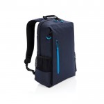 Mochila con RFID y USB color azul marino