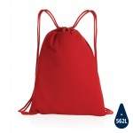 Mochila de cuerdas de algodón reciclado color rojo