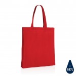 Bolsa algodón reciclado personalizada color rojo