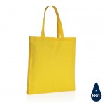 Bolsa algodón reciclado personalizada color amarillo