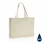 Bolsa grande de algodón reciclado color beige