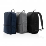 Práctica mochila de alta calidad para clientes color gris oscuro vista general