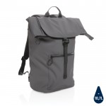 Mochila impermeable para PC portátil color gris oscuro