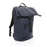 Mochila impermeable para PC portátil color azul marino quinta vista