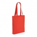 Bolsas de lona reciclada de 285 gr/m2 color rojo