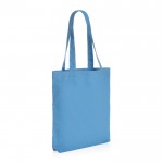 Bolsas de lona reciclada de 285 gr/m2 color azul claro