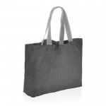 Bolsa de lona reciclada de 240 g/m2 grande color gris oscuro