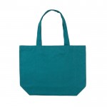 Bolsa de lona reciclada de 240 g/m2 color verde esmeralda tercera vista