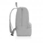 Mochila de lona reciclada 285 g/m2 sin teñir color gris tercera vista