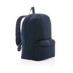 Mochila de lona reciclada 285 g/m2 sin teñir color azul marino