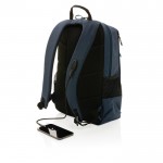 Mochila con USB, RFID y bolsillo para PC de 15,6'' color azul marino quinta vista