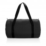 Bolsa deportiva plegable de RPET con bolsita para guardarla color negro segunda vista