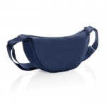 Bandolera ajustable de poliéster reciclado con gran compartimento color azul marino