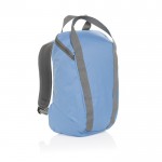 Mochila con diseño juvenil de RPET para PC con compartimentos 14” color azul cian