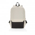 Mochila de viaje de RPET disponible en varios colores 15,6” color blanco roto segunda vista