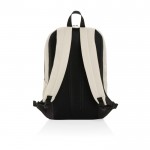 Mochila de viaje de RPET disponible en varios colores 15,6” color blanco roto tercera vista