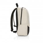 Mochila de viaje de RPET disponible en varios colores 15,6” color blanco roto cuarta vista